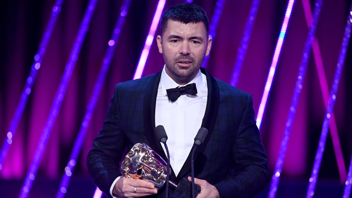 Kneecap director Rich Peppiatt among the winners at the BAFTAs in London