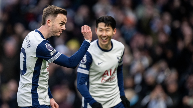 James Maddison celebrating the only goal of the game
