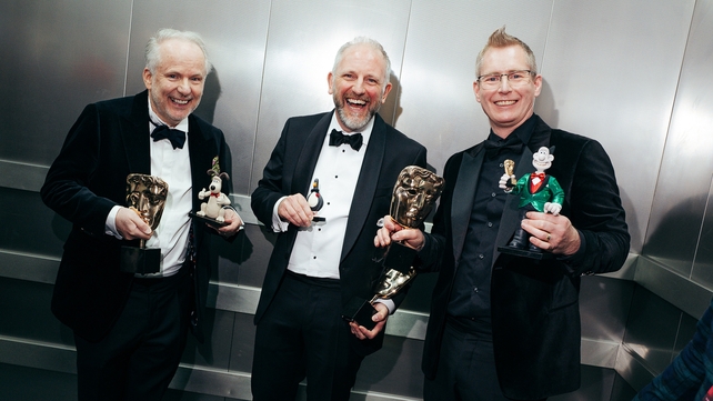 <p>Nick Park, Richard Beek and Merlin Crossingham</p>