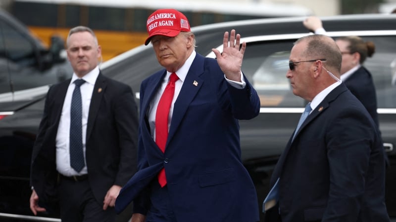 US President Donald Trump said he was working hard to achieve peace