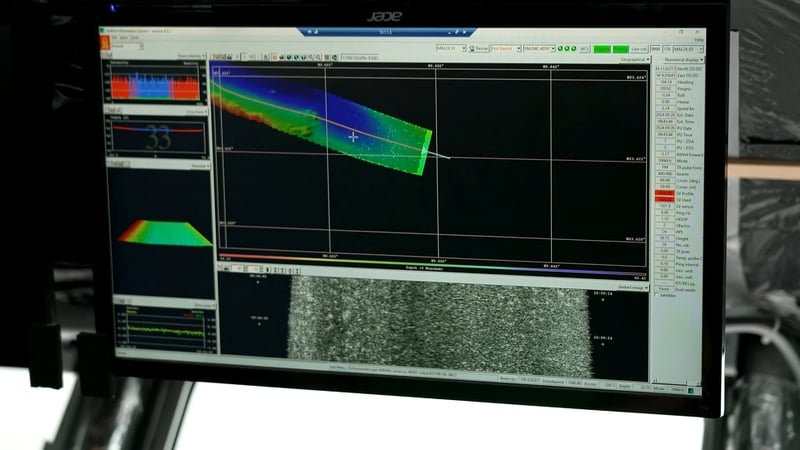 The survey aims to make navigation safer through using sonar to produce maps