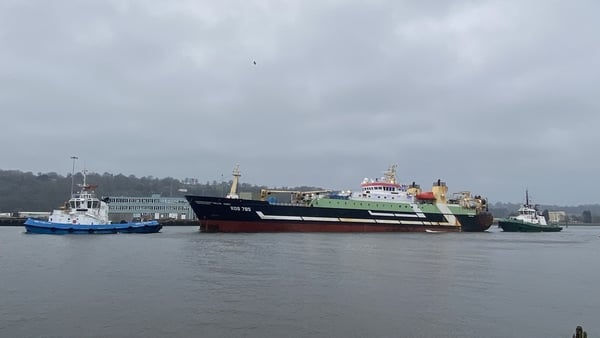 The Helen Mary was detained off Cork earlier this week