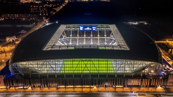 Everton fans got a chance to experience their new stadium