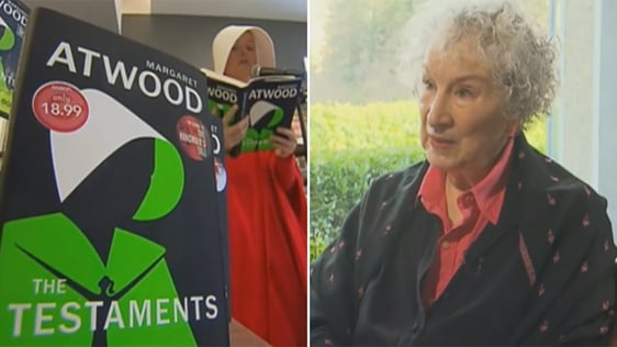 Canadian author Margaret Atwood in Galway, 2020.