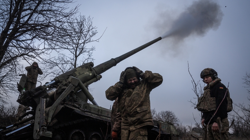 Ukrainian soldiers of the 43rd Brigade in action near Chasiv Yar last month. Photo: Wolfgang Schwan/Anadolu via Getty Images