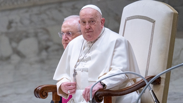 The Vatican statement said the Pope was alert but added that the prognosis for him 'remains guarded'