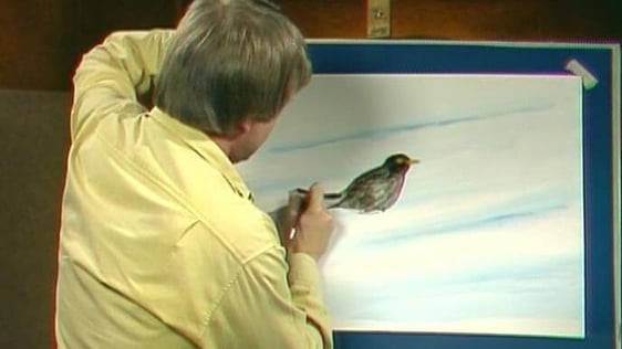 Don Conroy draws a blackbird (1985)