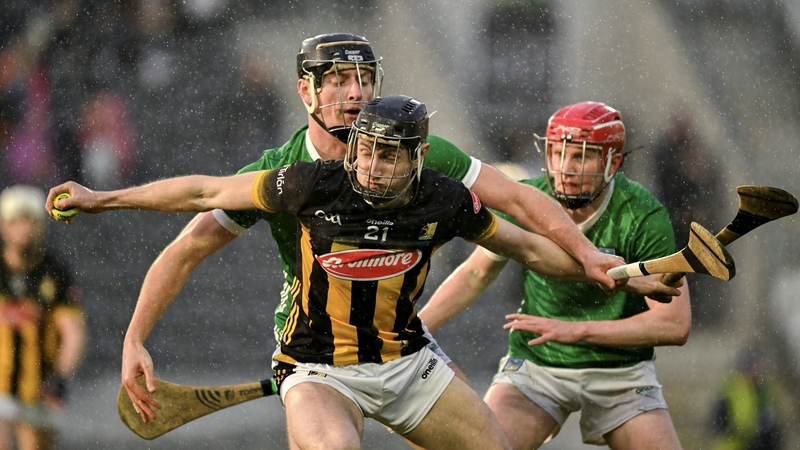Kilkenny's Kevin Blanchfield is challenged by Conor Boylan of Limerick in last year's league semi-final