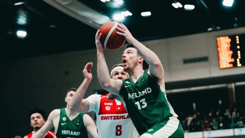 Ireland's Jordan Blount in action against Swutzerland