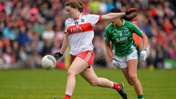 Annie Crozier in action against Fermanagh in the 2017 All-Ireland junior final