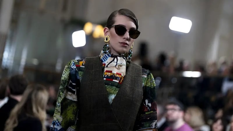 aul Costelloe revived Eighties country glamour at London Fashion Week (Jordan Pettit/PA)