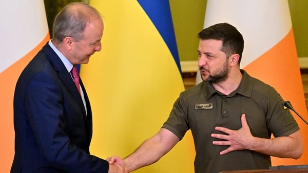 Taoiseach Micheál Martin made the comments in a phone call with Ukrainian President Volodymyr Zelensky