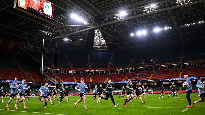Ireland trained at the Principality Stadium on Friday