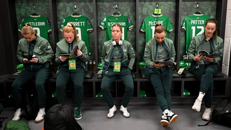 (L to R): Ruesha Littlejohn, Amber Barrett, Denis O'Sullivan, Katie McCabe and Anna Patten