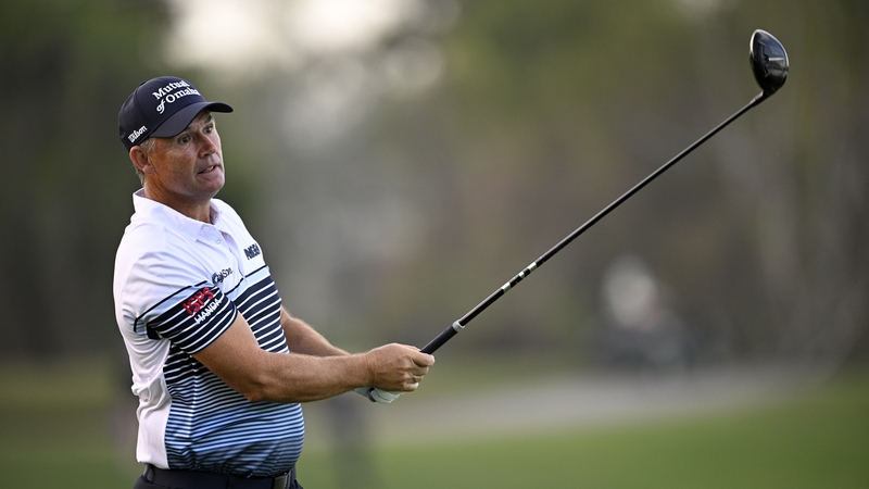 Three bogeys and a double-bogey saw Padraig Harrington fall the wrong side of the cut line