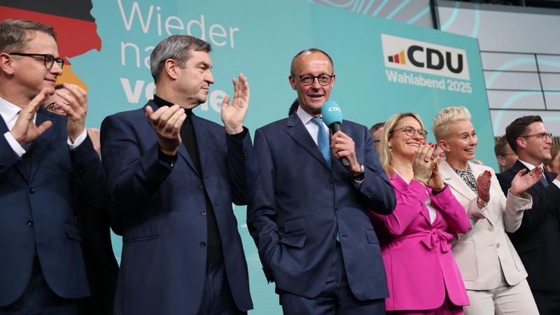 The conservative CDU/CSU bloc won 28.5% of the vote, an exit poll published by ZDF public broadcaster showed