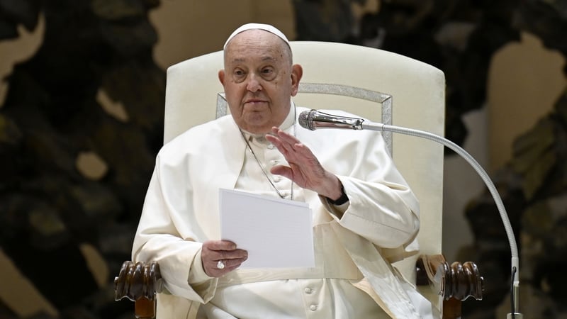 Pope Francis has not been seen in person since 14 February