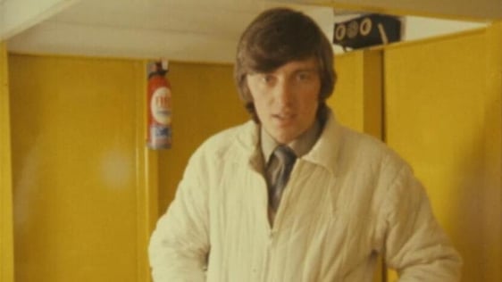 Pat Kenny in a nuclear shelter (1980)