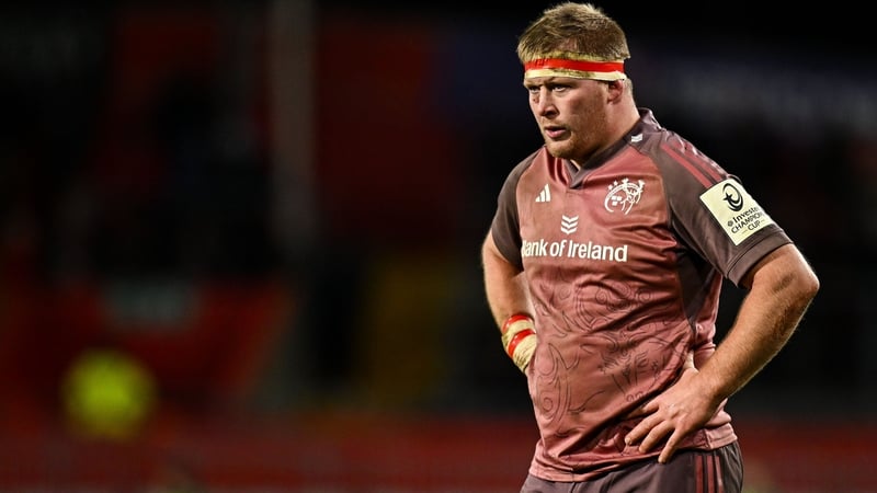 John Ryan in action for Munster against Stade Francais in December