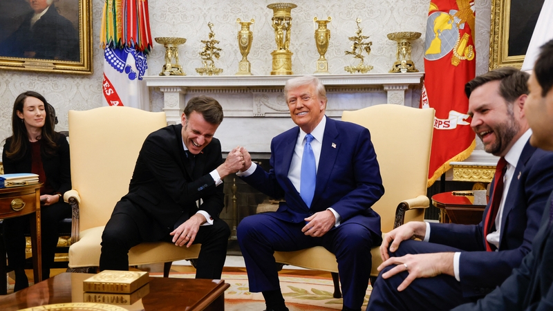 US President Donald Trump and French President Emmanuel Macron showed a friendly rapport based on years of good ties