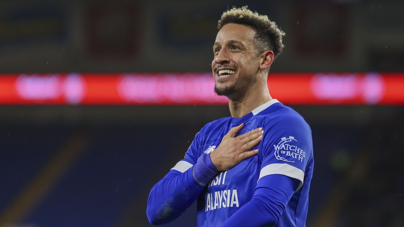 Callum Robinson celebrates his goal against Hull City