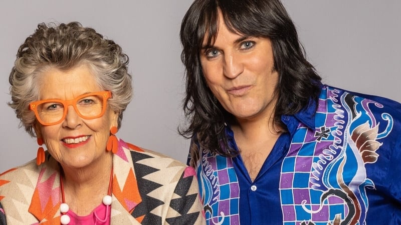 Prue Leith and Noel Fielding, pictured in a calmer Bake Off moment Photo: Channel 4/Love Productions/Mark Bourdillon