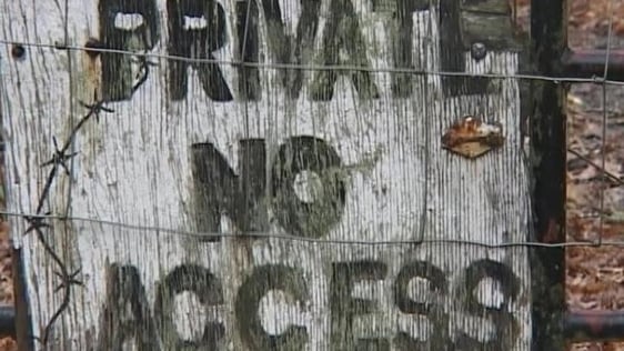 'Private No Access' sign