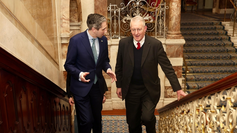 Tánaiste Simon Harris and Northern Ireland Secretary Hilary Benn met in Dublin