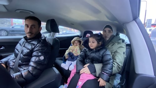 Haneen Alkahlout and her two children, Nouralaen, two, and nine-month-old Sarah joined their husband and father Hazem Malaka in Ireland on 9 February