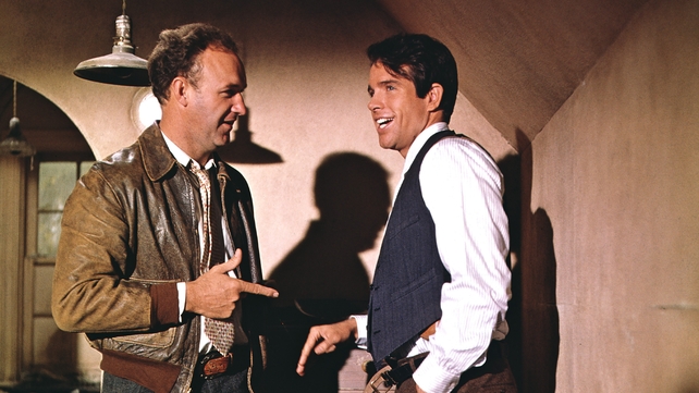 Gene Hackman and Warren Beatty in Bonnie and Clyde, 1967