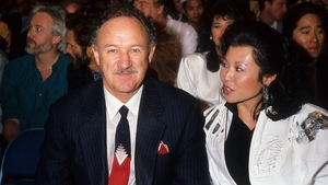 Gene Hackman and wife Betsy Arakawa pictured in 1986