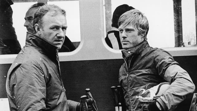 Gene Hackman and Robert Redford in Downhill Racer, 1969
