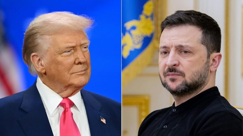 Anyone for minerals? US President Donald Trump (left) and Ukraine president Volodymyr Zelensky (right). Photo: Getty Images