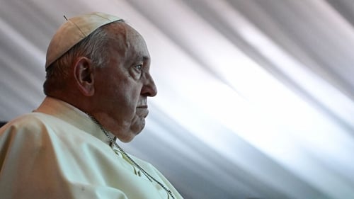 Pope Francis was admitted to hospital on 14 February