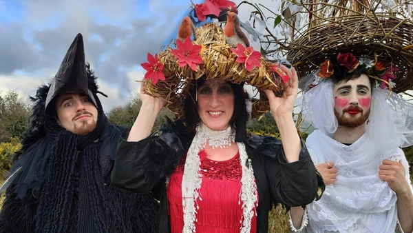 Dee Armstrong (centre) and friends