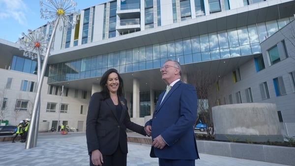 Jennifer Carroll MacNeill visited the site with Mike Nesbitt, her Northern Ireland counterpart