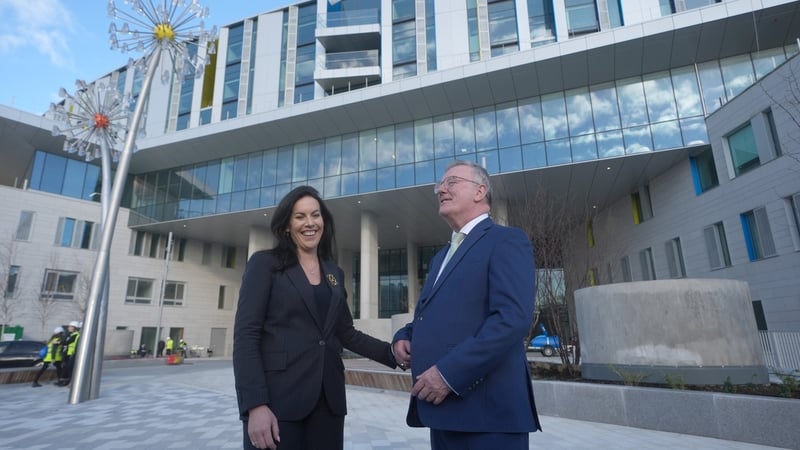 Jennifer Carroll MacNeill visited the site with Mike Nesbitt, her Northern Ireland counterpart