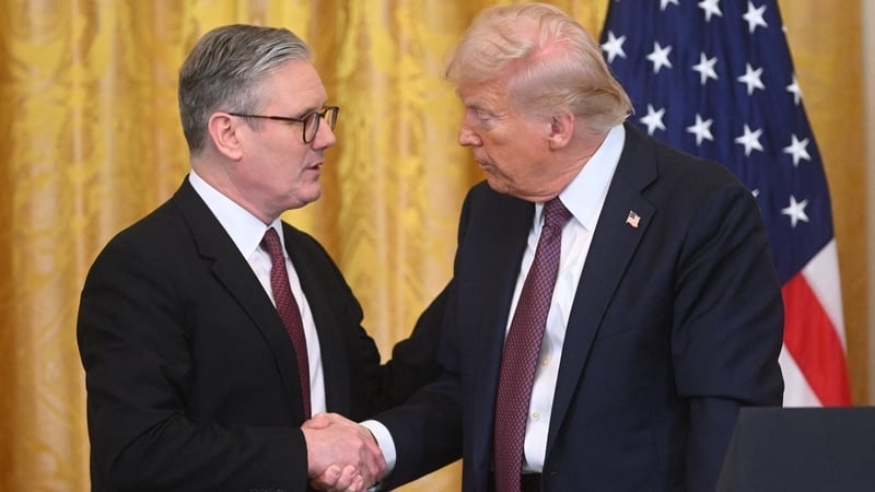 Keir Starmer seen meeting Donald Trump at the White House (file photo)