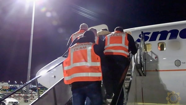 The flight left Dublin Airport for Tbilisi in Georgia last night