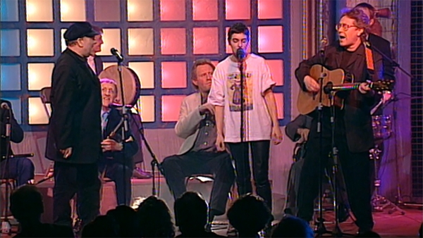 The Chieftains, Van Morrisson, Sinéad O'Connor and Paul Brady at the IRMA Awards, 1995.