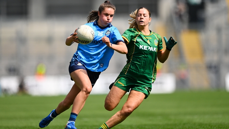 Dublin's Kate Sullivan and Nicole Troy of Meath in action during last year's Leinster football final