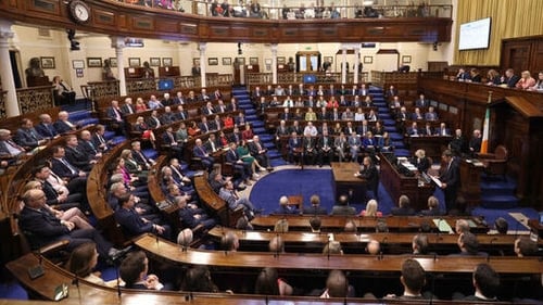 It was the Dáil's first day back after the St Patrick's Day recess