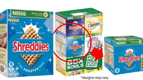 The FSAI said that batches of the product was being recalled due to the possible presence of hard lumps of sugar (Pic: FSAI)