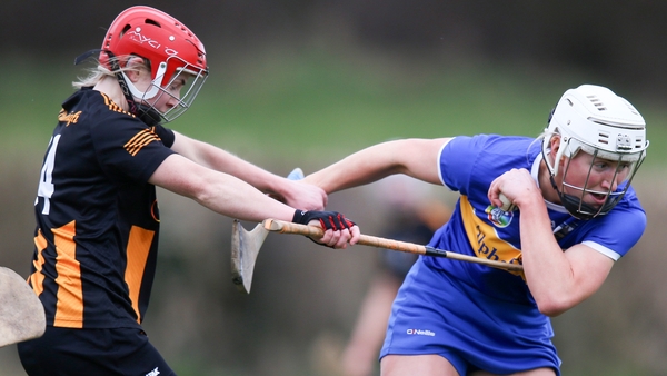 Kilkenny's Katie Nolan tackles Mairead Eviston of Tipperary