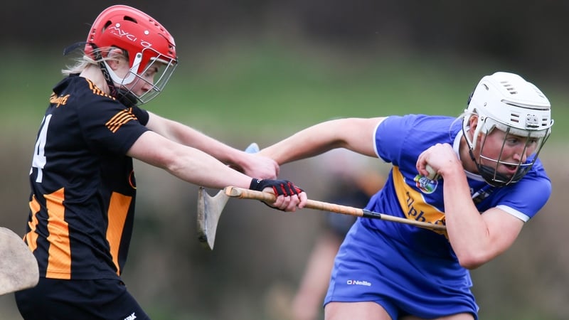 Kilkenny's Katie Nolan tackles Mairead Eviston of Tipperary