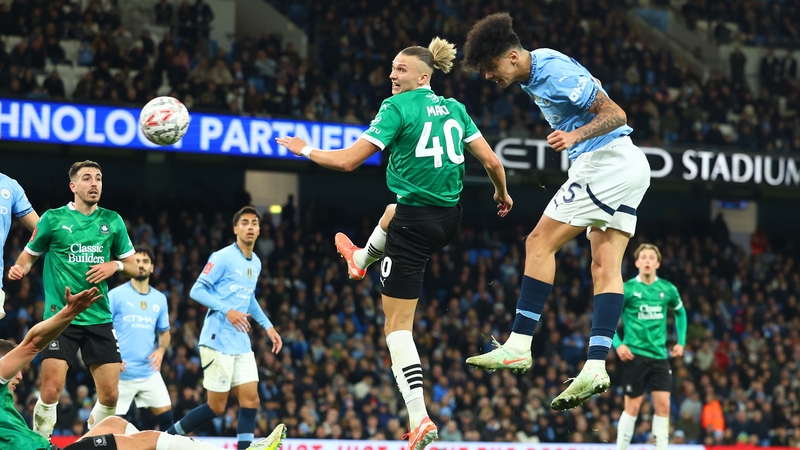 Nico O'Reilly struck twice to bring Manchester City from behind to beat Plymouth