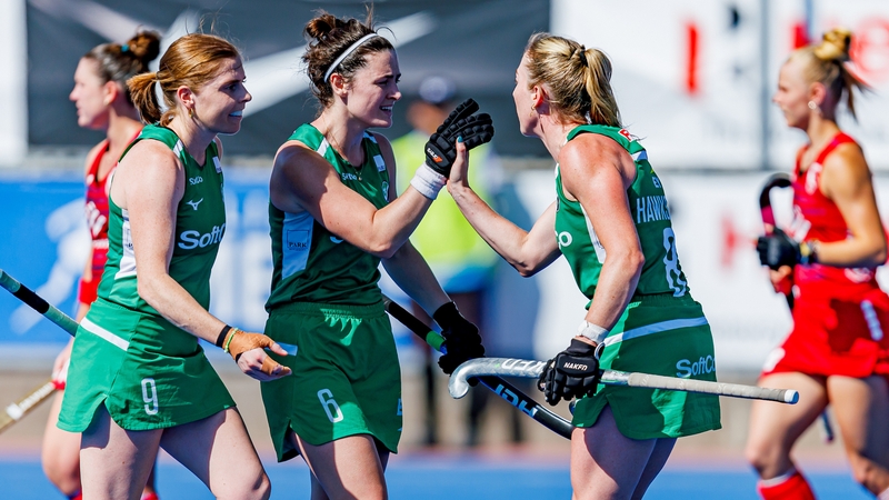 Roisín Upton opened scoring for Ireland from a penalty stroke