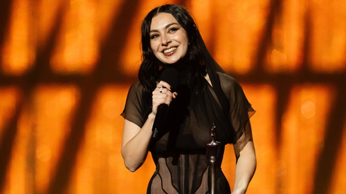 Charlie XCX at this year's Brit Awards