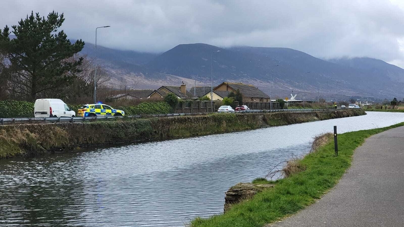 Gardaí at the scene on the Canal Road in Tralee, Co Kerry, yesterday