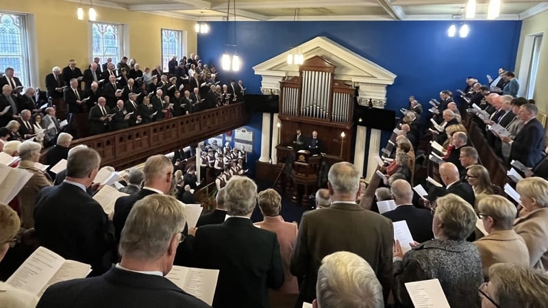 The service was held in the Sandys Street Presbyterian Church